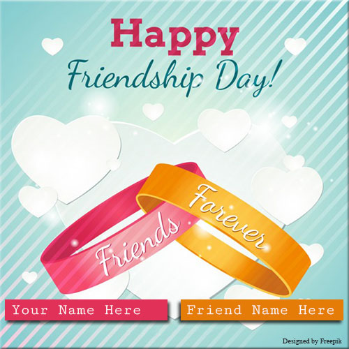 Happy Friendship Day Friends Forever Belt With Name