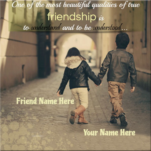 Personalize Best Friendship Profile Picture With Name
