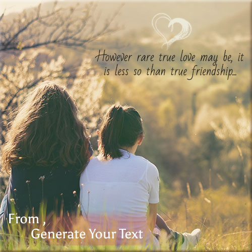 Create Your Name On Best True Friends Picture