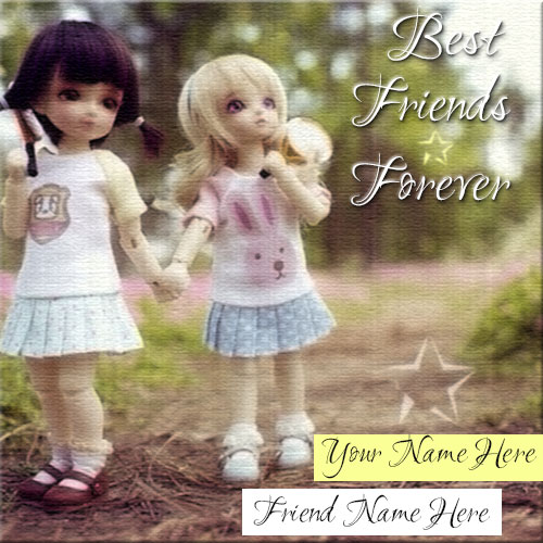 Create Best Friends Forever Picture With Friend Name