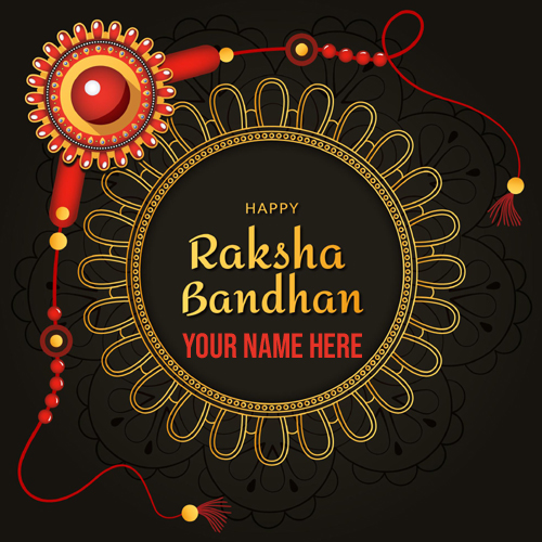 Happy Rakshabandhan Rakhi Greetings Pic With Name