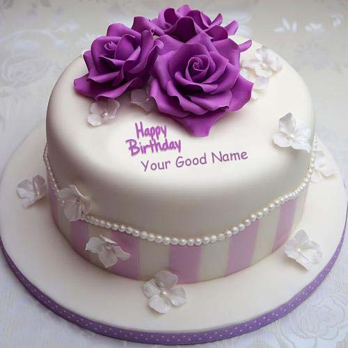 Flowers Birthday Wishes Nice Name Cakes Pictures