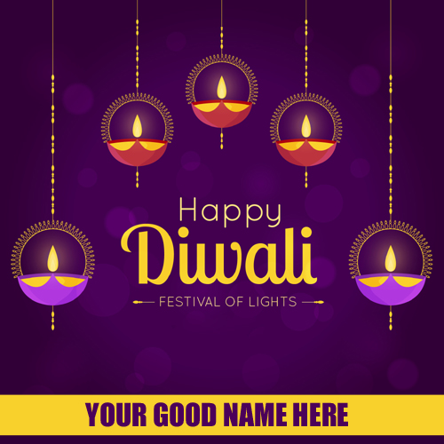 Create Name On Happy Diwali 2018 Whatsapp DP