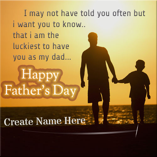 Generate Happy Fathers Day Wishes Pics With Name