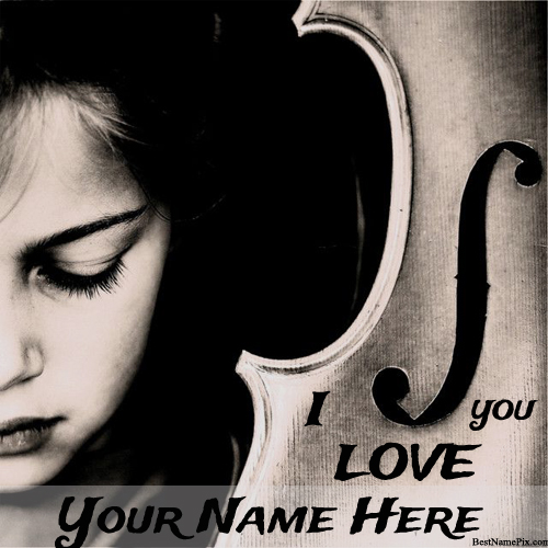 Write Your Name Music Love Girl Picture Online