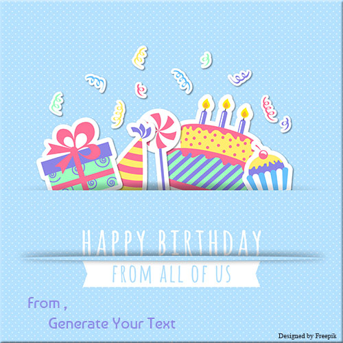 Write Your Name On Happy Birthday Greeting Card Pics