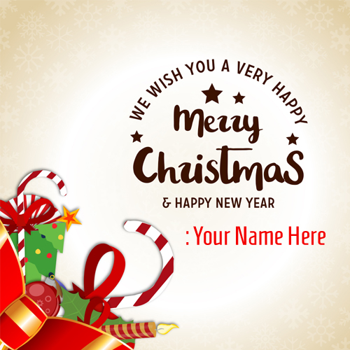 Merry Christmas Wishes Whatsapp DP Picture With Name