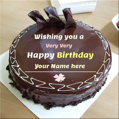Print Name On Happy Birthday Choco Cake Name Pics