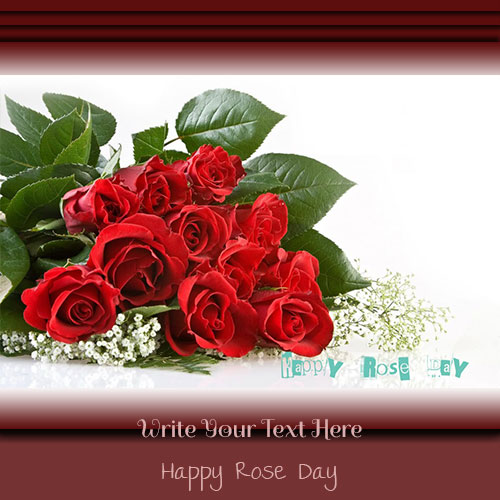 Happy Rose Day Wishes Pics With Your Custom Text
