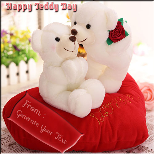 Create Beautiful Kissing Teddy Picture With Your Name