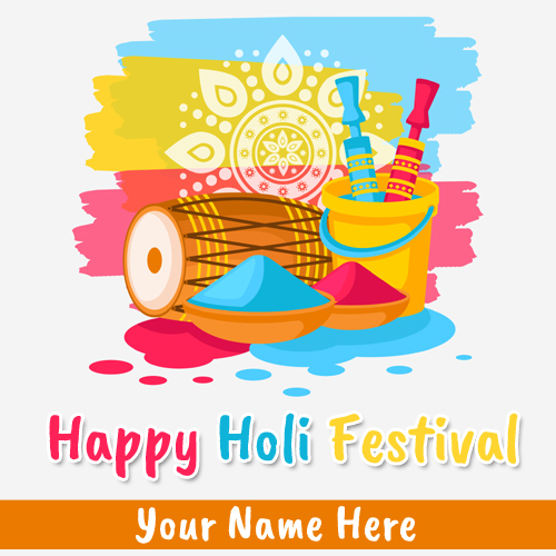 Happy Holi 2019 Whatsapp Greeting With Your Name